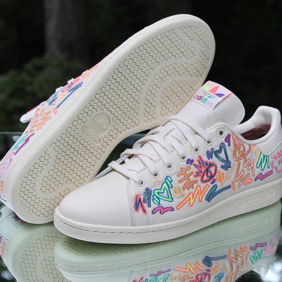 Adidas Stan Smith Pride Men’s Size 10 - Picture 7 of 12